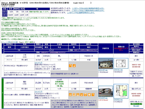 情報誌Read入稿物件選択画面